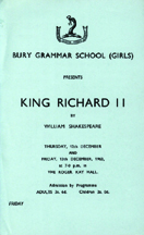 1963 King Richard II