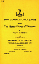 1973 The Merry Wives of Windsor