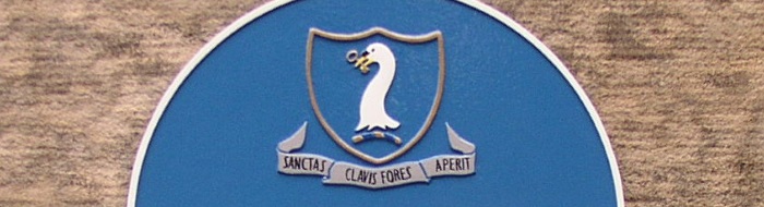 Colour image of school room plaque